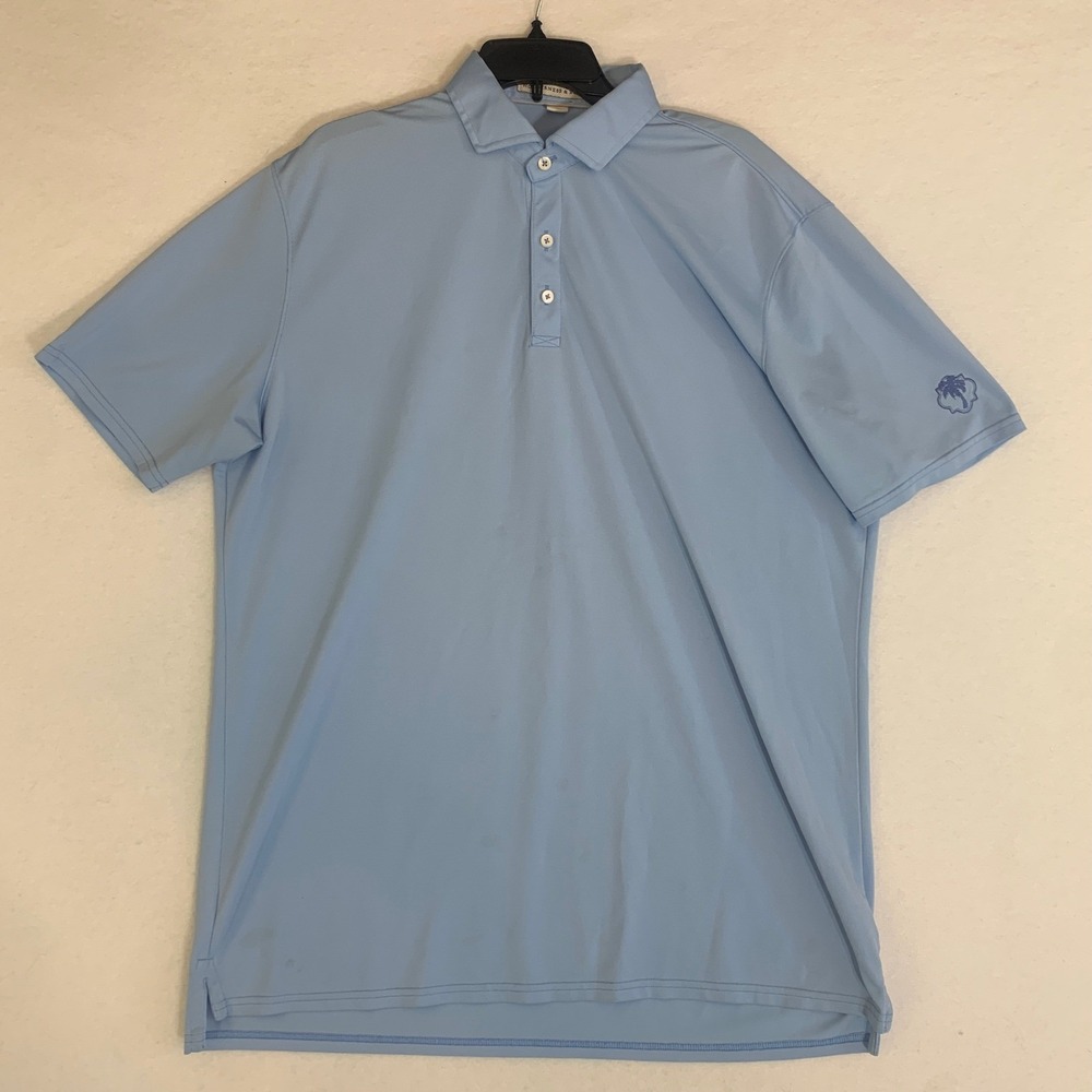 Holderness & Bourne Polo Shirt Mens XL Blue The Macdonald Windsor Tailored Fit - Picture 2 of 11